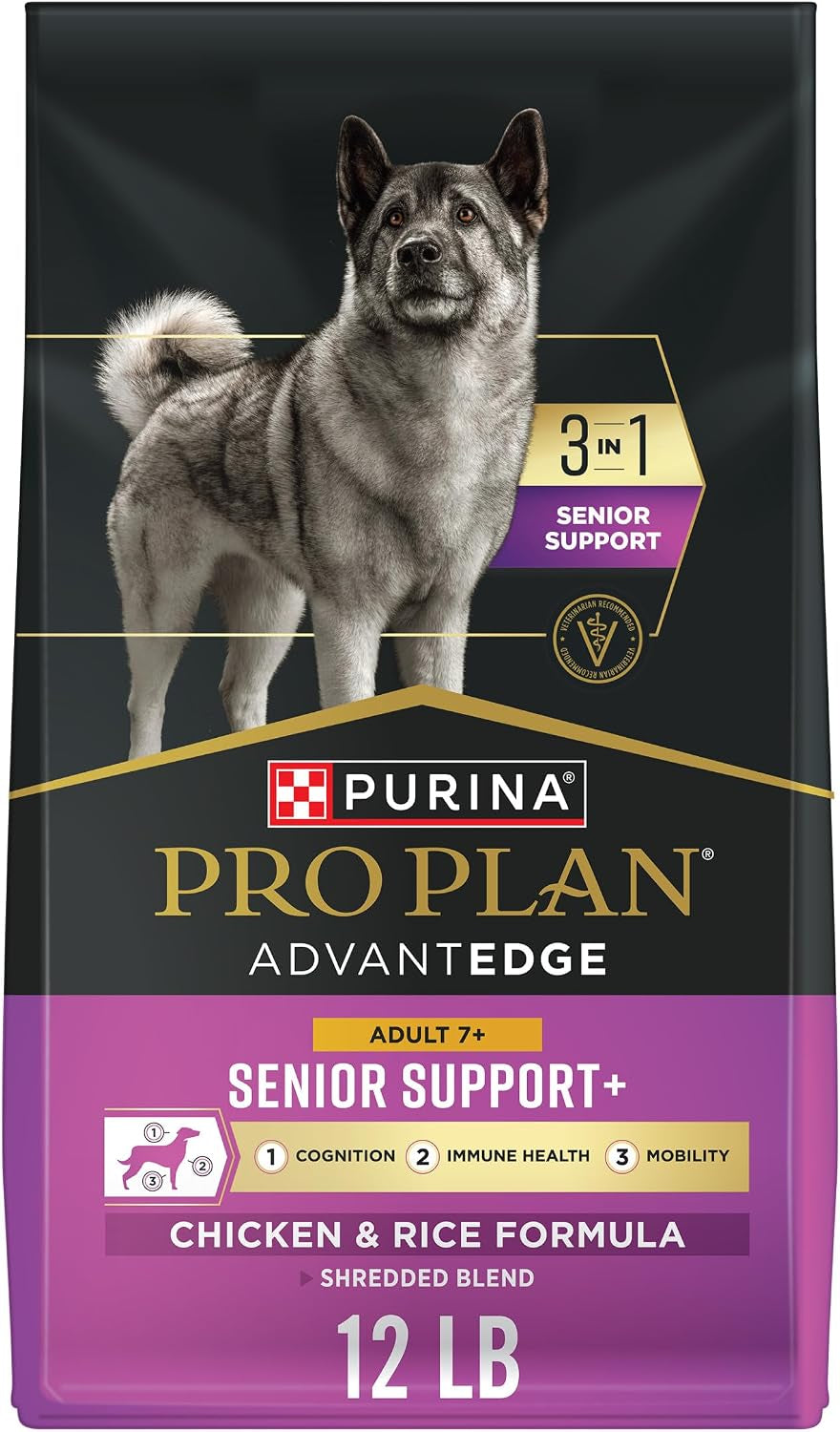 Purina Pro Plan | Dog | Senior 7+ | Advantedge Senior Support plus | Dry | 12 Lb