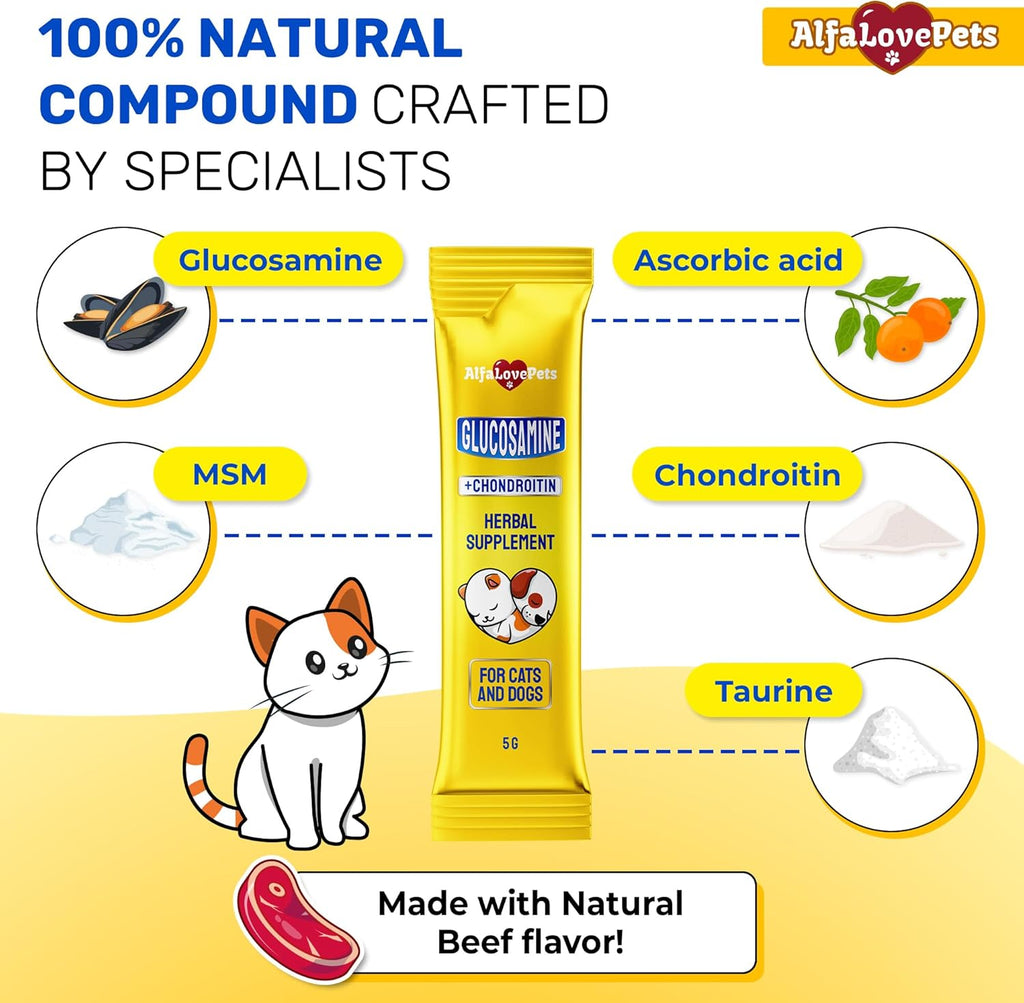 Lickable Glucosamine Sticks · Articulaciones Para Gatos Senior