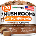 Mushroom Chews Supplement Multivitamin for Dogs Vitamins Health