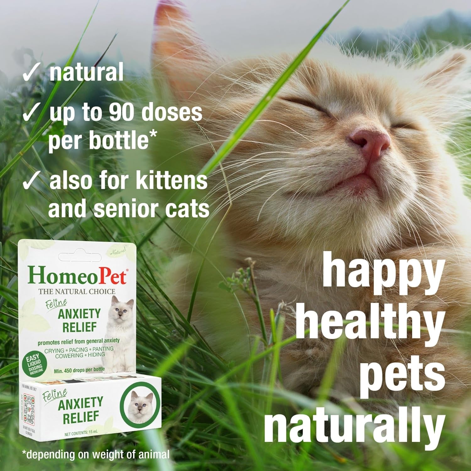 Feline Anxiety Relief · Calma Natural Para Gatos Mayores