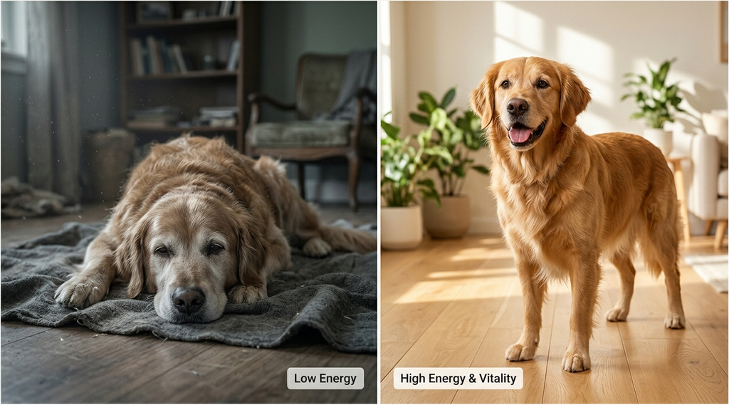Give Him Back His Spark | Energy & Mobility Support for Senior Dogs