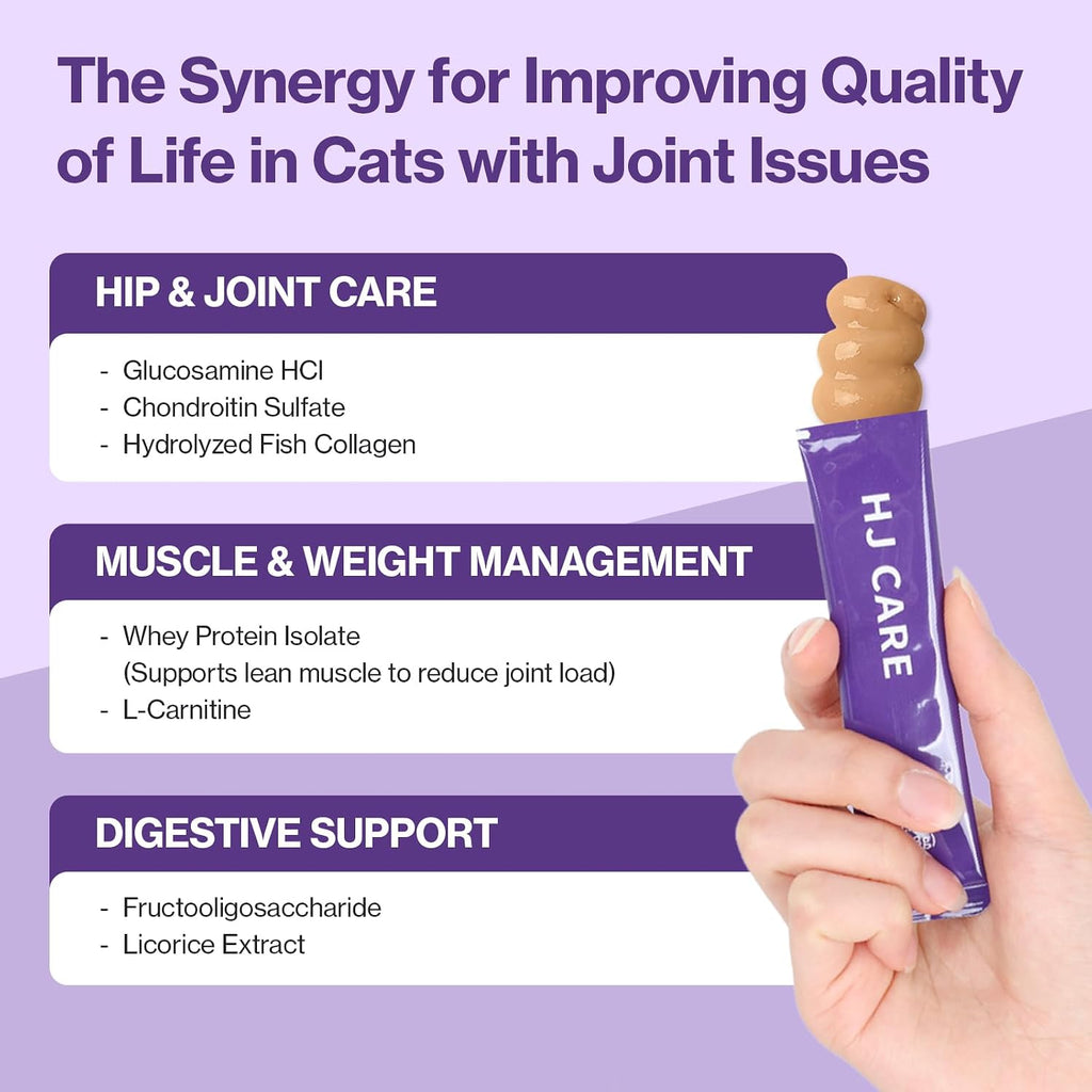 HJ Care Cat Joint Supplement, Lickable, Salmon