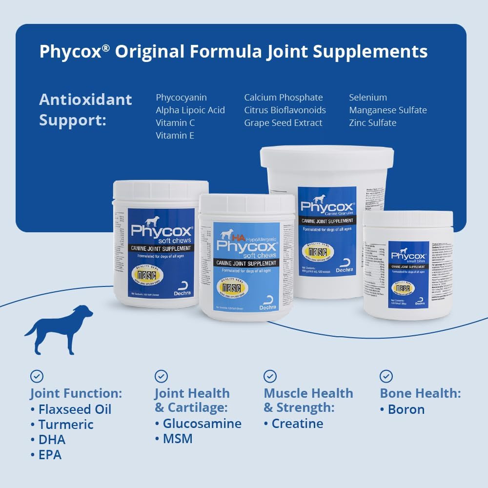 Phycox Dog Joint Supplement Soft Chews, 120 Ct