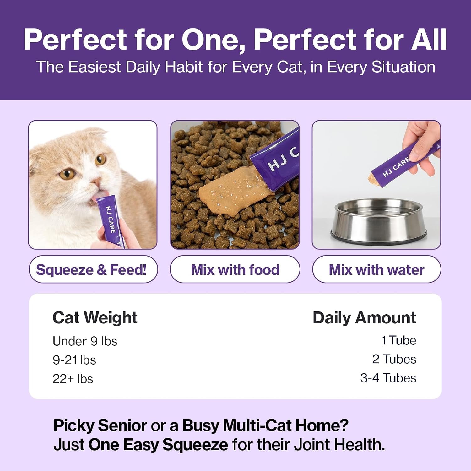 HJ Care Cat Joint Supplement, Lickable, Salmon