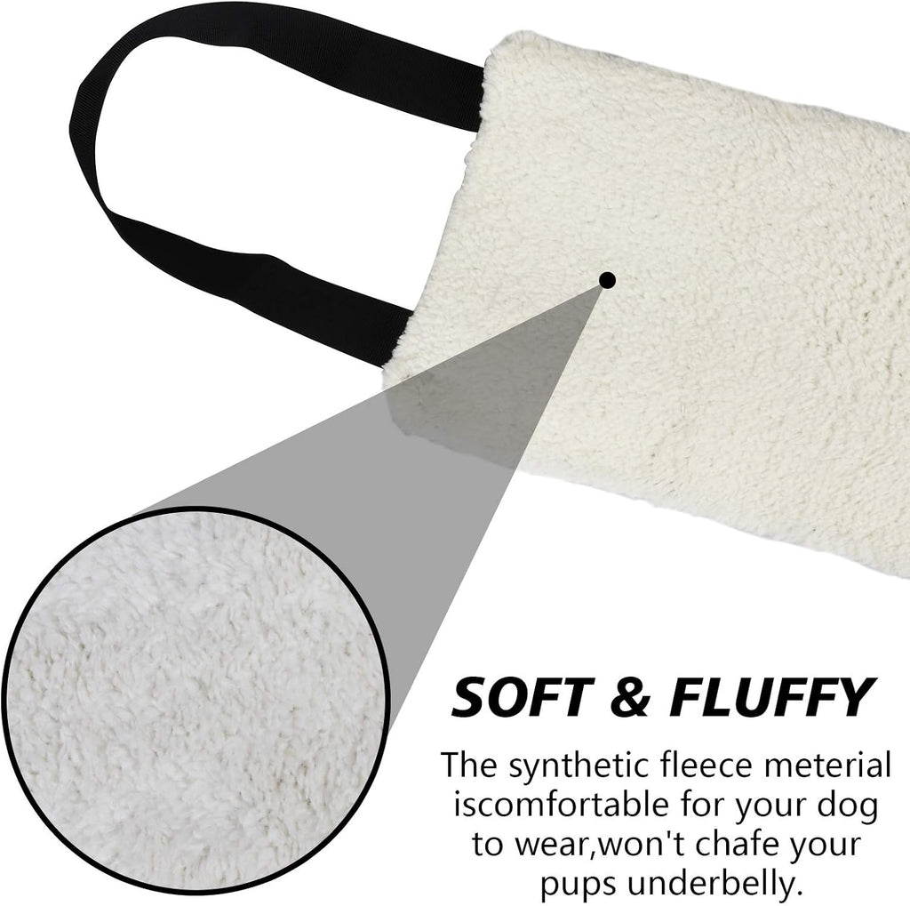 Adjustable handles on senior dog support sling