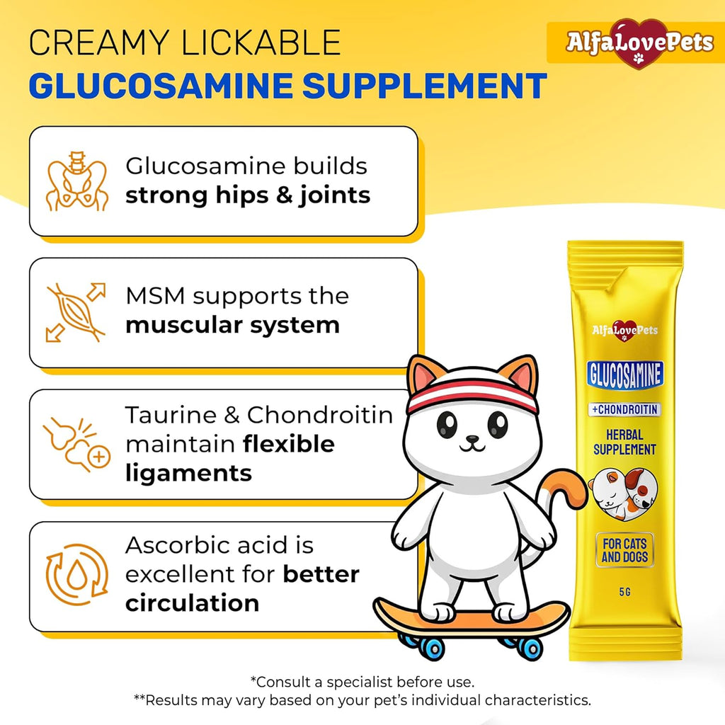 Lickable Glucosamine Sticks · Articulaciones Para Gatos Senior