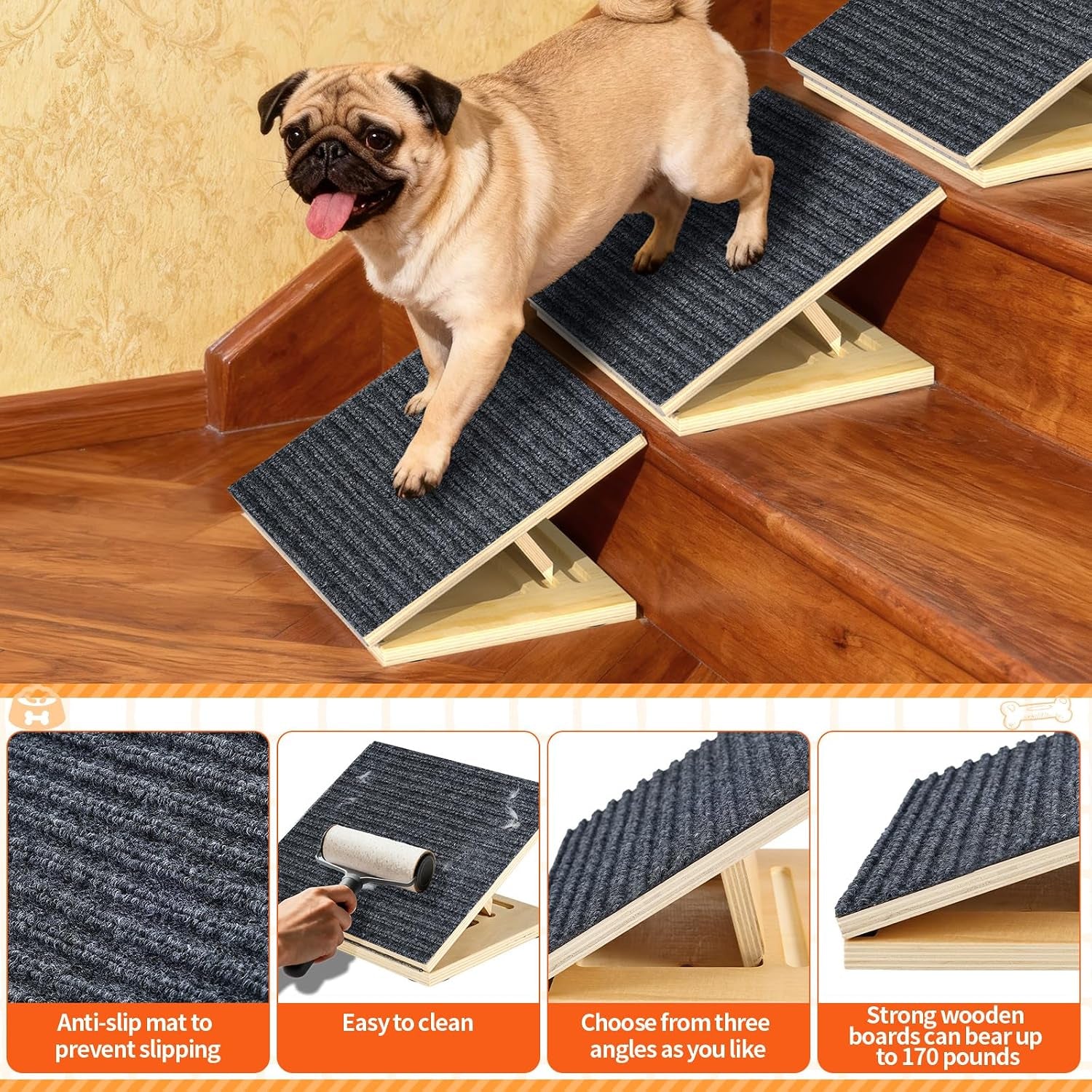 Rampas Para Escalones (2-Pack) · Movilidad Para Mascotas Senior
