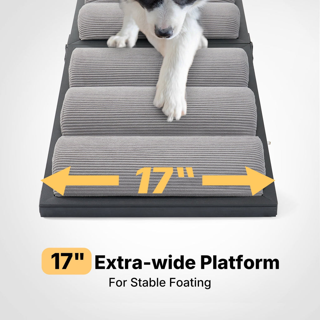 Adjustable Dog Ramp for Bed & Couch | Gentle Access for Senior Dogs