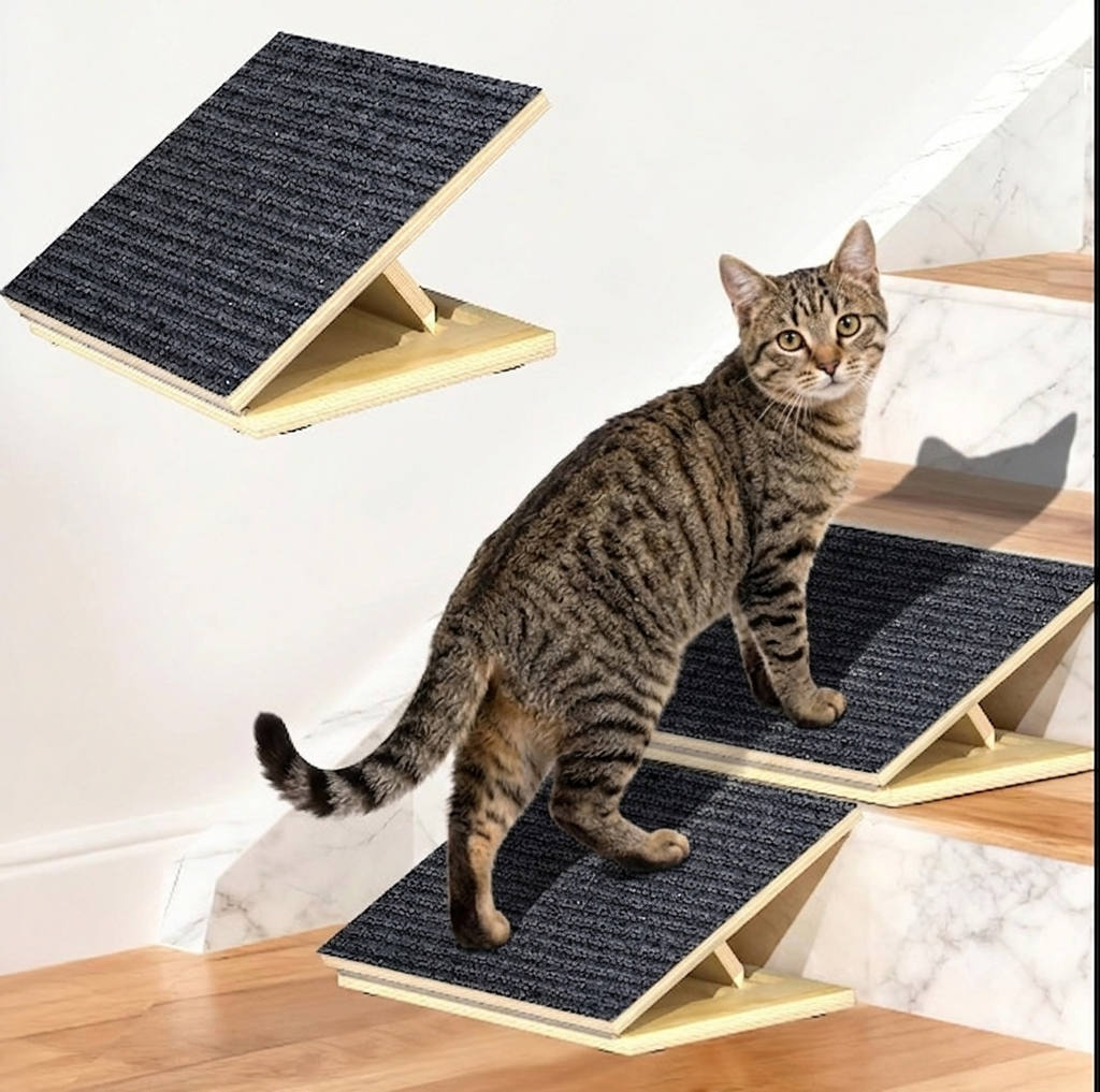 Gentle stair ramps for senior cats and dogs — 2-pack