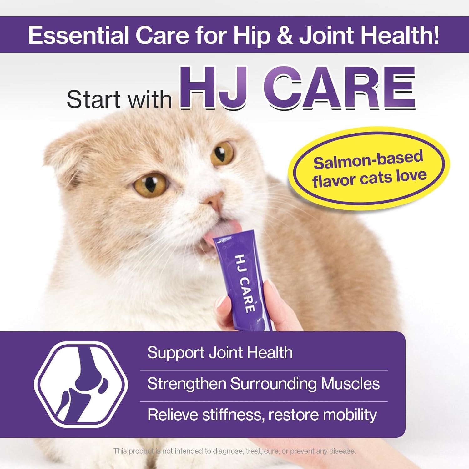 HJ Care Cat Joint Supplement, Lickable, Salmon
