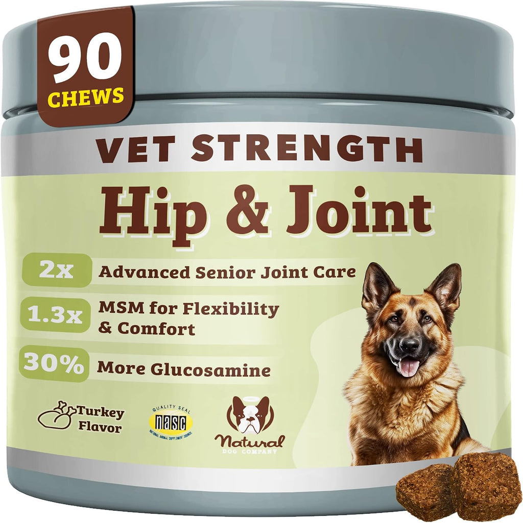 Vet Strength Hip & Joint Chews for Senior Dogs | Green Lipped Mussel