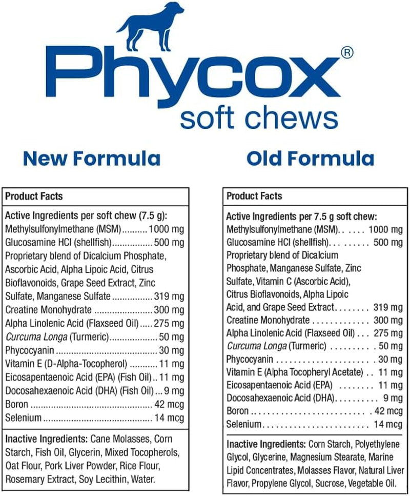 Phycox Dog Joint Supplement Soft Chews, 120 Ct