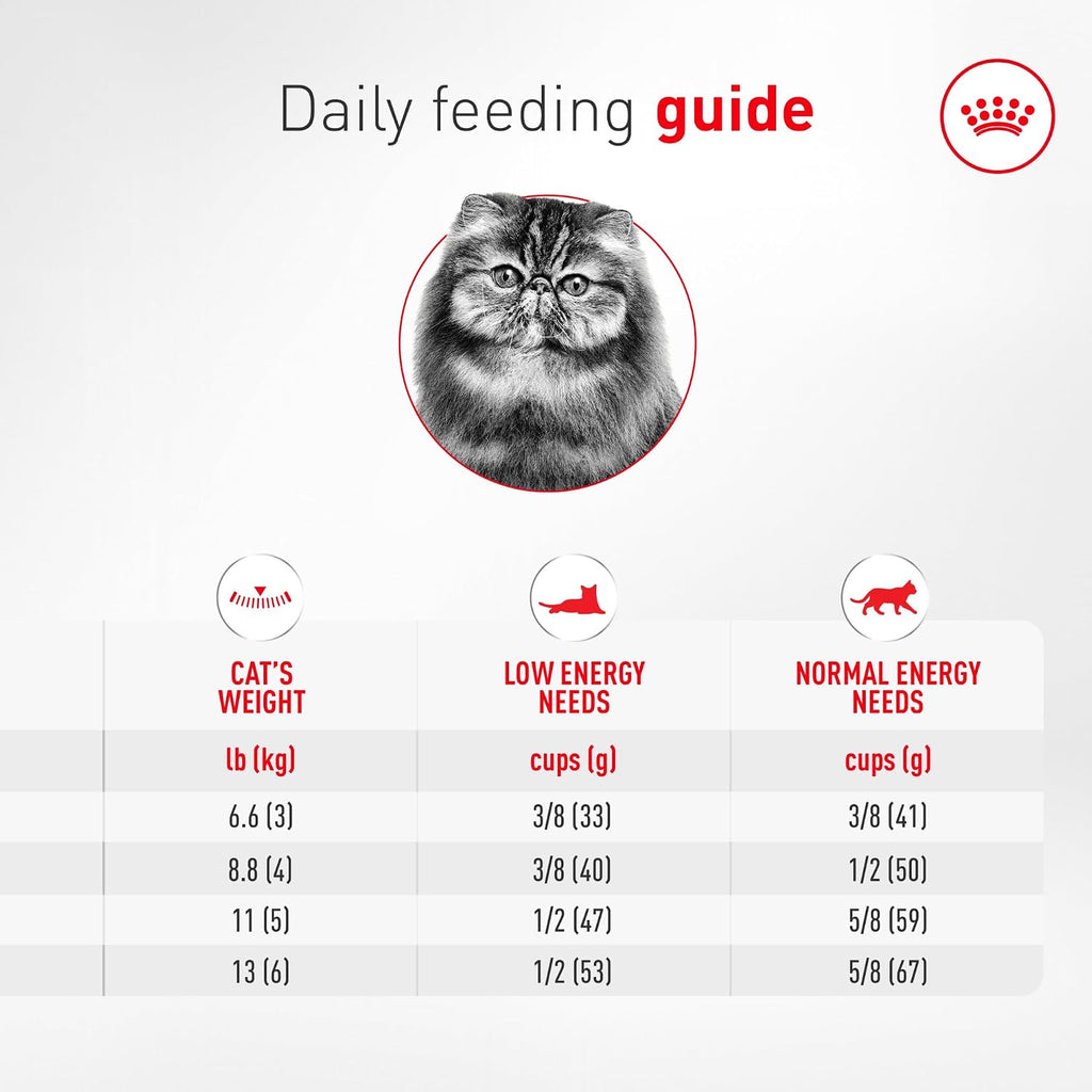 ROYAL CANIN Feline Breed Nutrition Persian Adult Dry Cat Food, 7 Lb Bag | Tailored Nutrition for Persian Cats, Specialized Kibble Shape, Supports Healthy Coat, Ideal for Adult Cats