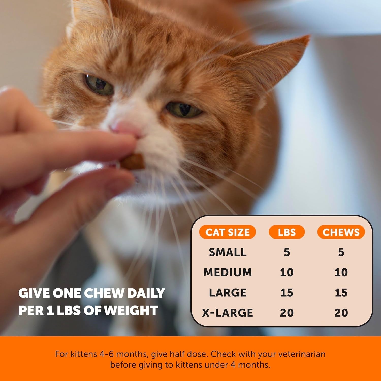 Senior Cat Joint Supplement Crunchy Creamy Hip + Joint for Cats (90-Day Supply)