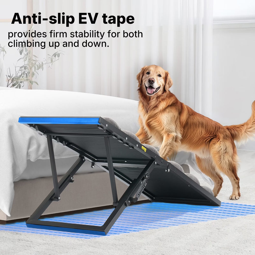 Adjustable Dog Ramp for Bed & Couch | Gentle Access for Senior Dogs