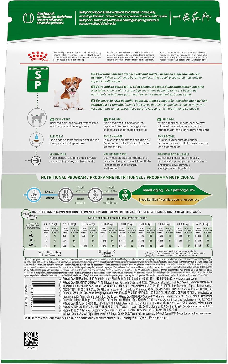 Royal Canin | Dog | Senior 12+ | Small Aging | Dry | 2.5 Lb